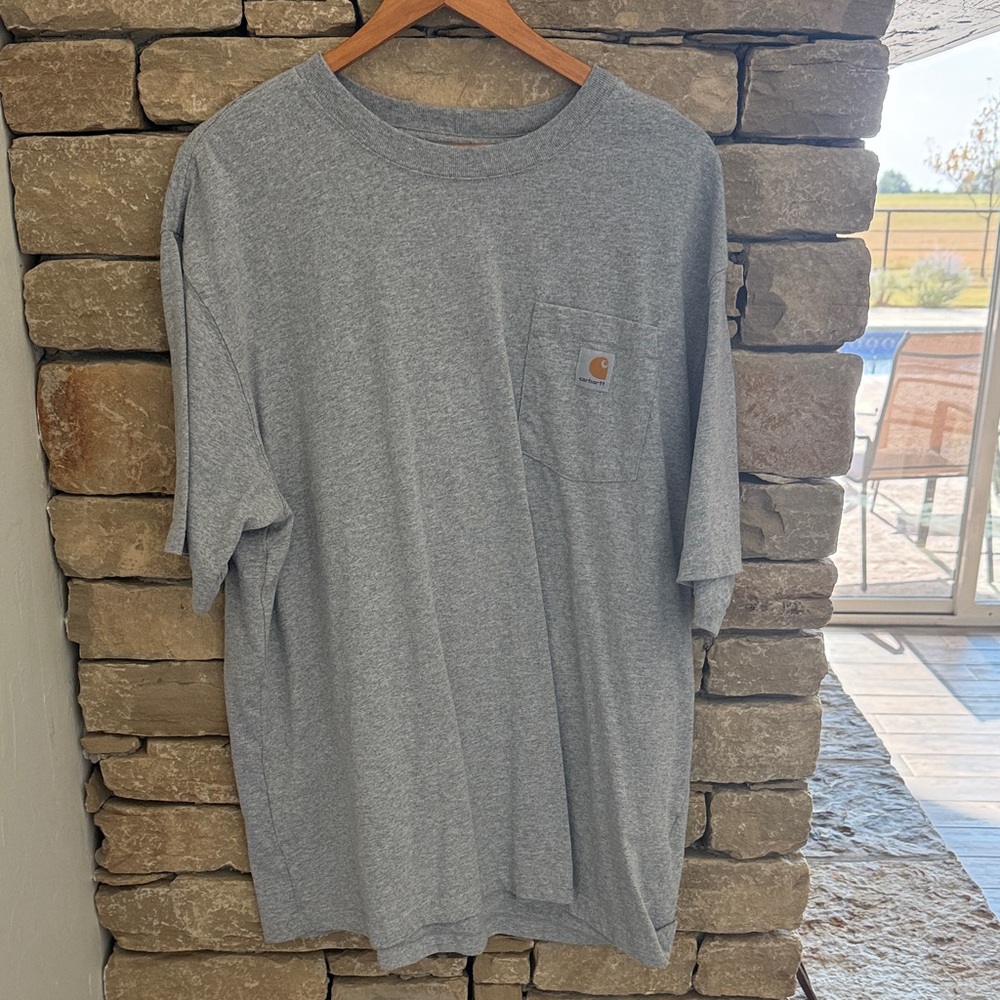 Carhartt Men's Heather Gray Short Sleeve Tee